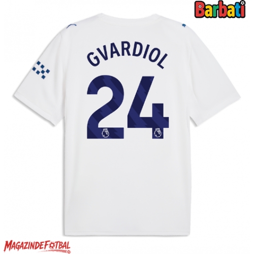 Manchester City Josko Gvardiol #24 Tricou Fotbal Replică 2026-27 Barbati Treilea Manchester City Josko Gvardiol #24 Tricou Fotbal Replică 2026-27 Barbati Treilea